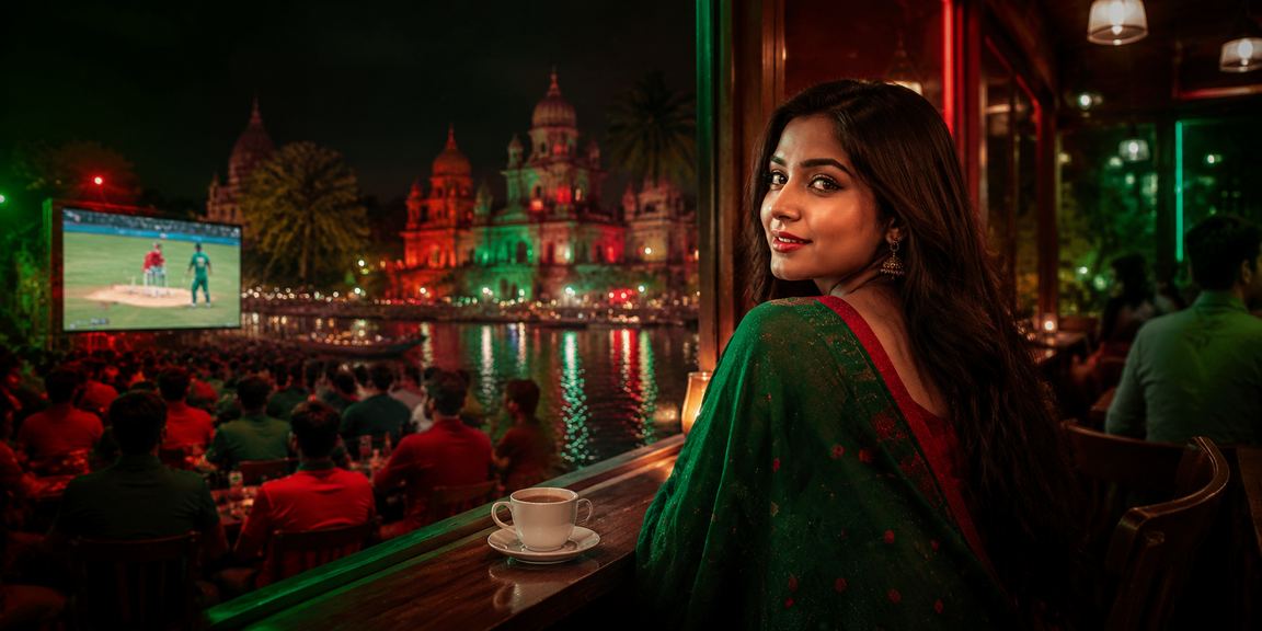বাংলাদেশের লাল-সবুজ রঙে সজ্জিত ক্রিকেট বেটিং এবং গেমিং মুহূর্ত
