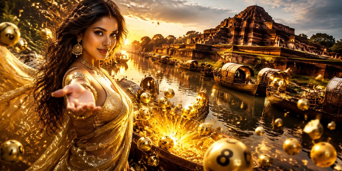 বাংলাদেশের একজন নারী শাড়ি পরে মোবাইলে লটারি গেম খেলছেন