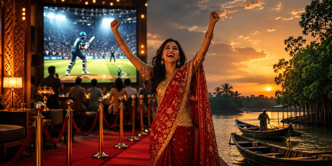 কক্সবাজার সমুদ্র সৈকতে ক্রিকেট বেটিং উপভোগ করছেন একজন খেলোয়াড়