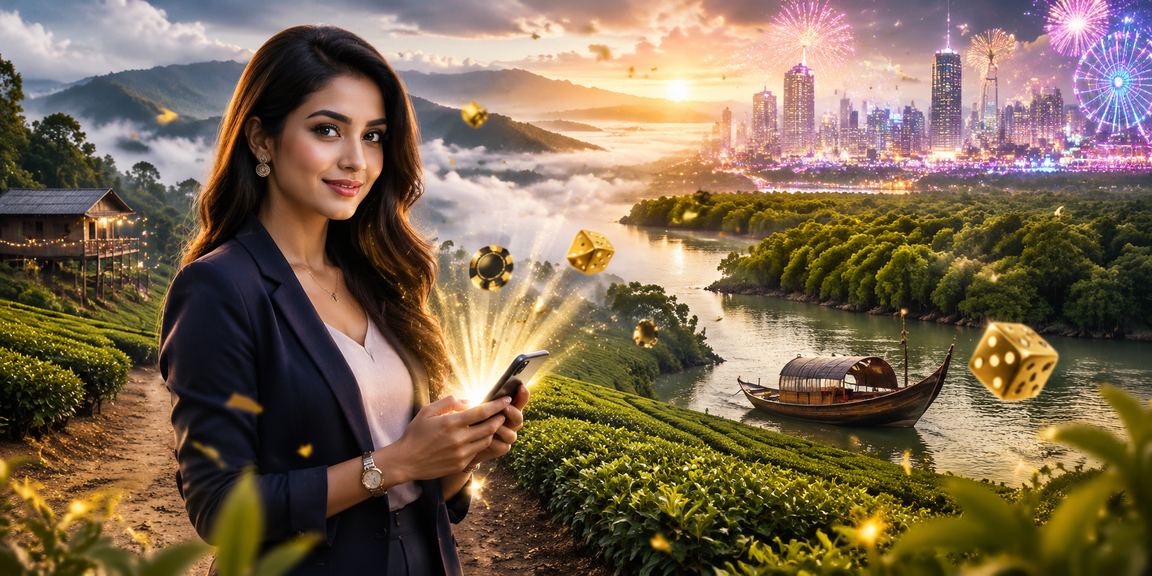 সুন্দরবনের চা বাগানে প্রকৃতির মাঝে মোবাইলে ক্যাসিনো গেম উপভোগ